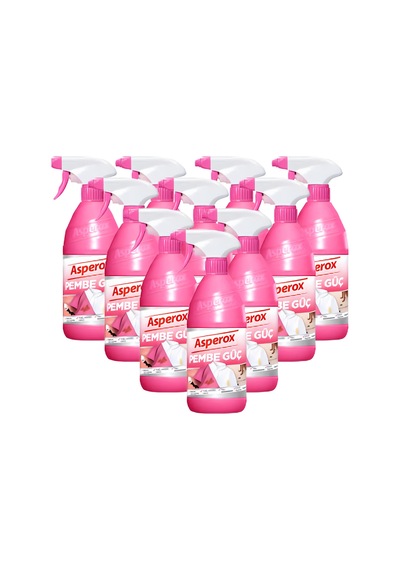 650 Ml Pembe Güç Leke Çıkarıcı Sprey Konsantre Formül İle Etkili Temizlik 10 Adet
