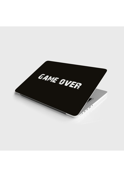 Laptop Sticker Notebook Kaplama Etiketi Game Over