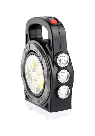 Powermaster Hb-6678c Cob Ledli 20 Watt 3 Kademeli Şarj Edilebilir Usb Çıkışlı Solar Lamba - Çok Renkli
