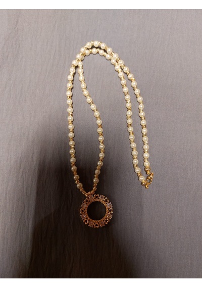 İNCİLİ KOLYE 55CM DORİKALI Gümüş