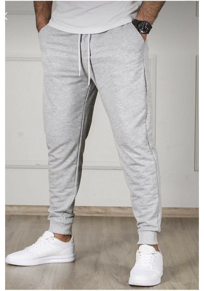 Blackjack Giyim Blackjackgiyim Erkek Gri Slim Fit Jogger Eşofman Altı gri