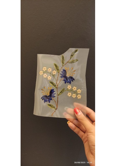 17x12 Cm Ütü İle Yapışan Sarmaşık Transfer Baskı Arma