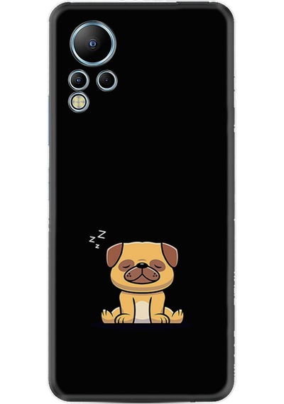 Infinix Note 12 Kılıf Resimli Desenli Silikon Platinium Series Uyuyan Köpek 1875