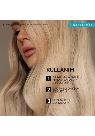 Besleyici Yağlar Şampuan 3 X 300 Ml Kuru Ve Yıpranmış Saçlar İçin, 9 Çiçek Yağı, Pantenol Ve Biocomplex