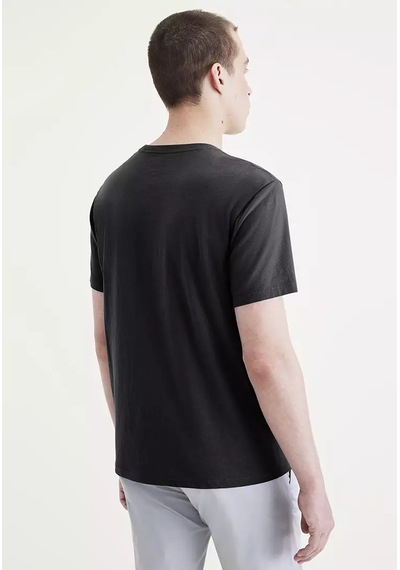 Dockers Minimalist Regular Fit Kısa Kol Erkek T-shirt - Günlük Kombinler İçin Siyah