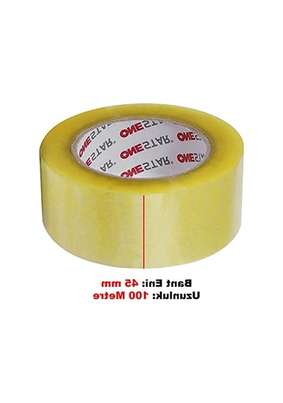 27kids 45 Mm X 100 Metre Şeffaf Koli Bandı, Güçlü Yapışkan Açık Bej