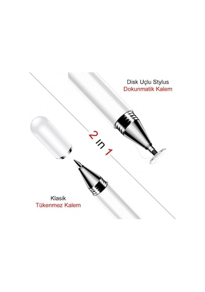 Samsung Active Pro T547 Uyumlu Kılıf Universal Standlı + Dokunmatik Tablet Kalem Stylus Kapaklı Kılıf