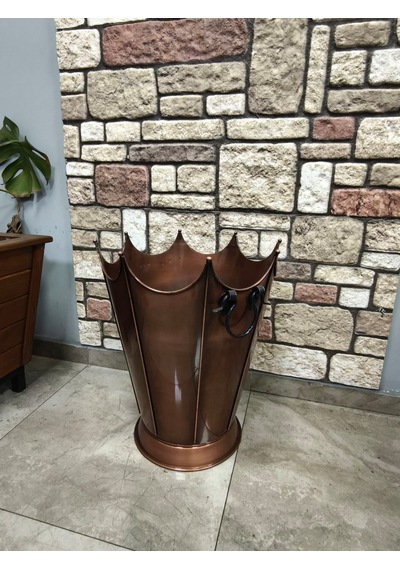 Flame Stove Fs-8193 Bakır Oval Odun Kovası