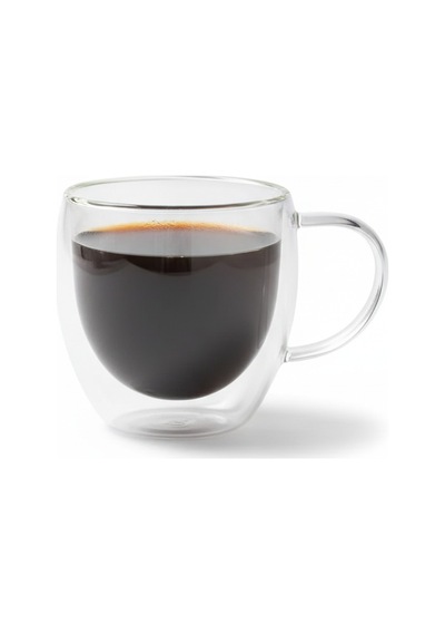 4 Lü Set Kulplu Cappuccino Bardağı Latte Bardağı Çift Cidarlı Americano Bardağı 250 Ml Kahve Bardak Şeffaf