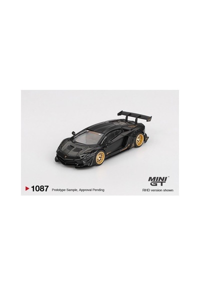 Mini Gt 164 Lb Works Lamborghini Aventador Limited Edition Matte Black Mgt01087-bl