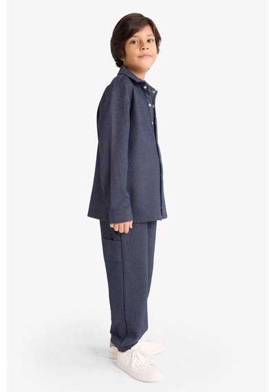 Defacto Erkek Çocuk Oversize Geniş Kalıp Beli Lastikli Eşofman Altı G3274a825wnnv146 Lacivert-nv146