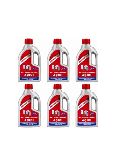 Destroyer Lavabo Açıcı 6 X 1000 Ml Avantaj Paketi - 878584644