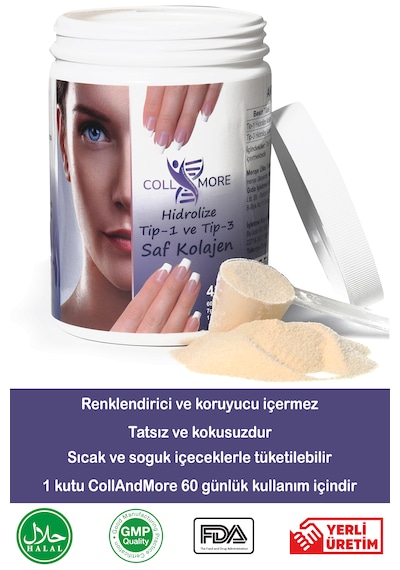 Tip1 ve Tip3 Hidrolize Kolajen Takviyesi