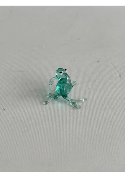 El Yapımı Mini Murano Cam Kurbağa Biblo A111-04