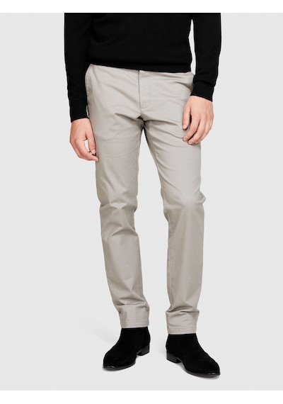Sisley Slim Fit Vintage Efekt Chino Pantolon Erkek Siyah Pantolon - 323a4dm6sf02y