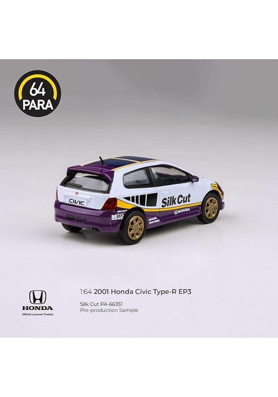 Para64 Honda Civic Type R Ep3 2001 Silk Cut Pa-66351 Çok Renkli