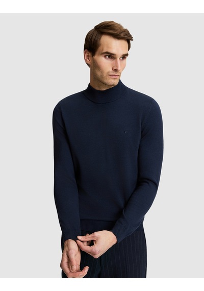 Pierre Cardin Lacivert Melanj Slim Fit Basic Kazak 50331459-vr120