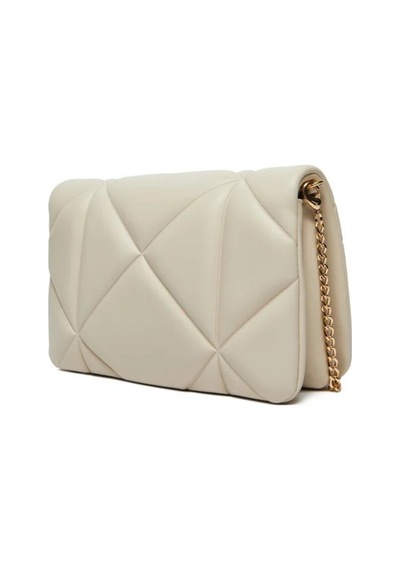 Love Moschino Kapitoneli Çıkarılabilir Zincir Askılı Kadın Çapraz Çanta Jc4043pp1mlc0110 Krem