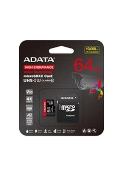 Adata 64 Gb High Endurance Microsdxc 4k U3 V30 A2 Hafıza Kartı Kdo