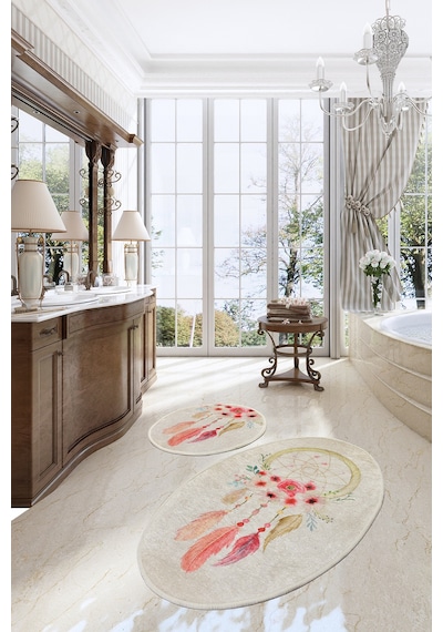 Chilai Home Rüya Djt 2 Lı Set Banyo Paspası Çok Renkli