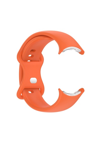 Caseonn Google Pixel Watch 5 41mm Kordon Esnek Spor Silikon Kayış Turuncu