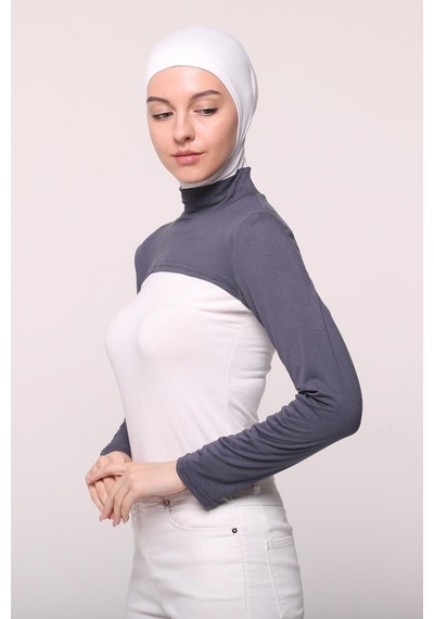 Altobeh Balıkçı Yakalı Boyunluklu Kolluk Füme Çok Renkli