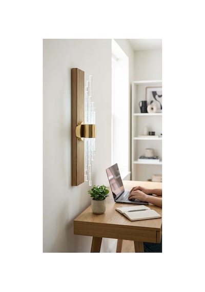 Matrix Melodi Led Duvar Apliği Modern Ve Şık Tasarım Aplik Gümüş Kasa Beyaz Led Gold Kasa Beyaz Led