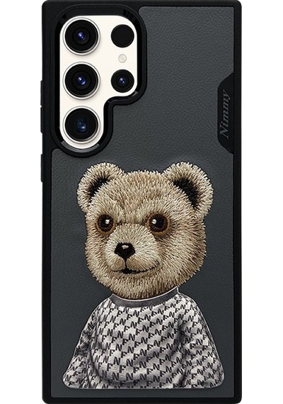 Nimmy Samsung S24 Uyumlu Bear Series Füme Telefon Kılıfı