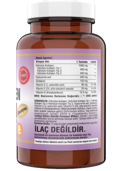 Ncs Hidrolize Collagen Kolajen Type Tip 1-2-3 Hyalu 90 Tablet