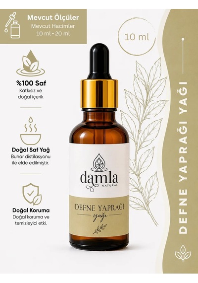 Biodamla Natural Defne Yaprağı Yağı 10 Ml