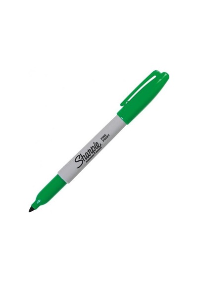 Sharpie Fine Permanent Markör Yuvarlak Uç Yeşil S0810960 Çok Renkli