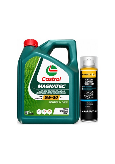 Castrol Motor Yağı Magnatec 5W-30 A5 4 L + Klima Bombası 200 ML