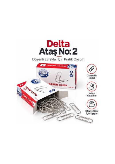 Ataş No:2 Metal Evrak Ataşı