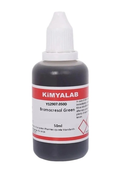 Kimyalab Bromkrezol Yeşili Çözelti - Bromocresol Green Solution 50 ML