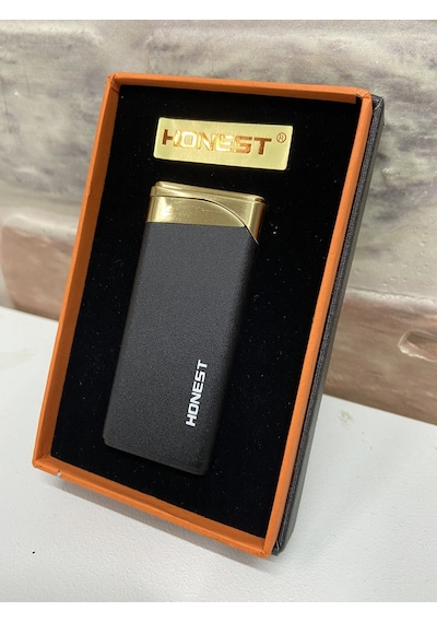 Honest Marka Siyah Sarı Kırmızı Yanmalı İnce Model Gazlı