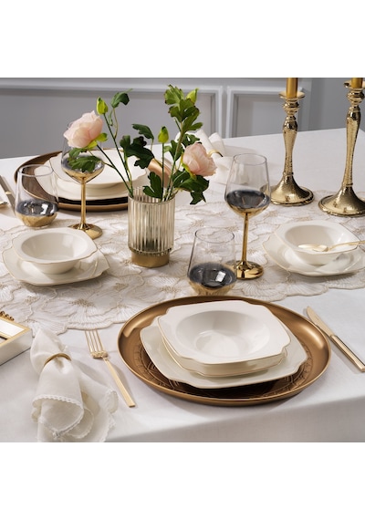 Schafer Royalty 24 Parça Yemek Takımı-gold