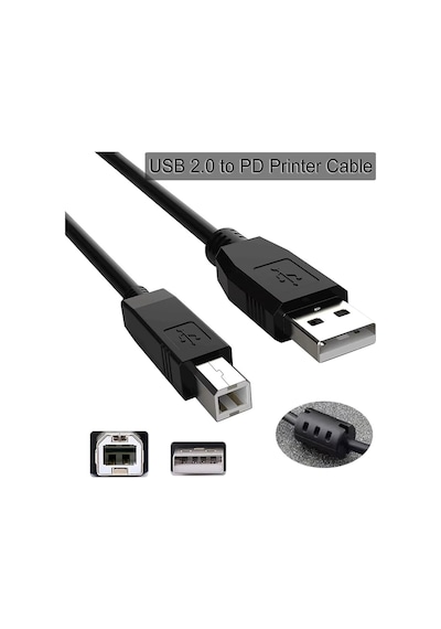 Yazıcı Kablosu Ara Printer Usb Bağlantı Bağlama Kablo Network Lazer Hp Canon Brother Kablosu 1. Standart