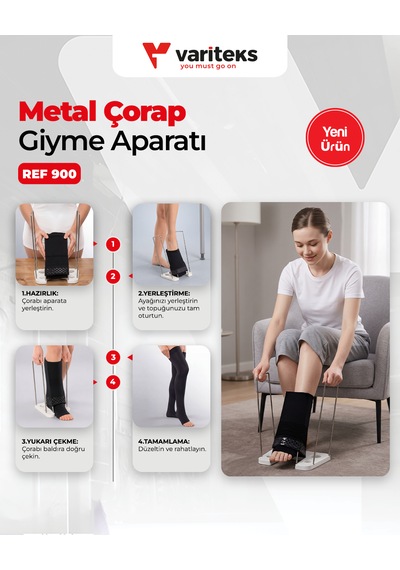 Variteks 900 Metal Çorap Giyme Aparatı