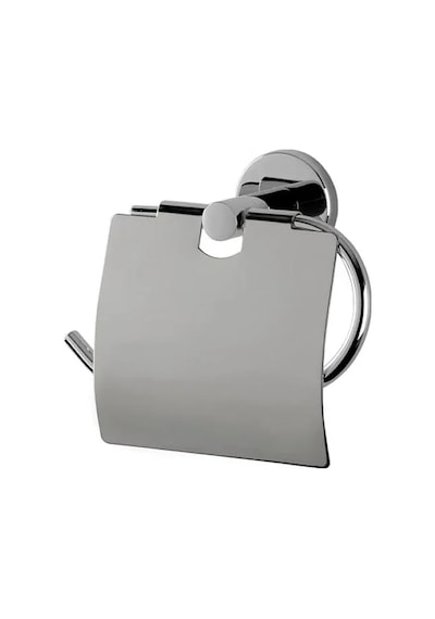Krom Kaplama Metal Kapaklı Tuvalet Kağıtlığı 16.5 x 12.2 x 11.2 CM