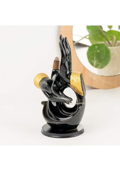 Zen Dua Eden El Tema Geri Akışlı Şelale Tütsülük