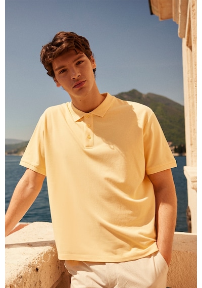 AC&Co / Altınyıldız Classics Altinyildiz Classics Erkek Sarı Slim Fit Dar Kesim Polo Yaka %100 Pamuk Tişört 4A4820200001SARXL Sarı AC&Co / Altınyıldız Classics Altinyildiz Classics Erkek Sarı Slim Fit Dar Kesim Polo Yaka %100 Pamuk Tişört 4A4820200001SARXL Sarı