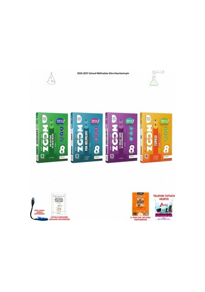 Günay 8. Sınıf Lgs Tüm Dersler 4 Başarı Seti 300 Soruluk 126