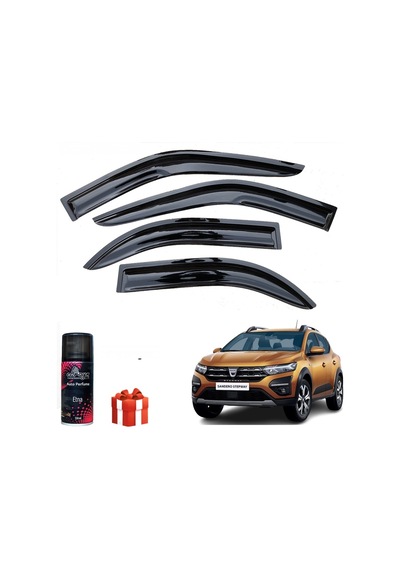 Sandero Stepway Mügen Cam Rüzgarlığı 2021 Sonrası 4 Lü Takım+koku