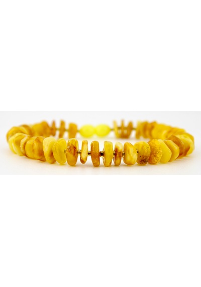 Kehribar Bileklik Amorf Tasarım Ambergold Blk23-100 Çok Renkli