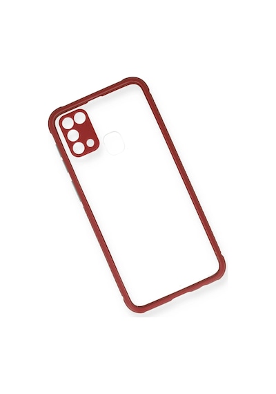 Newface Samsung Galaxy Uyumlu M31 Kılıf Miami Şeffaf Silikon Semeglbl - 56 - Fuşya
