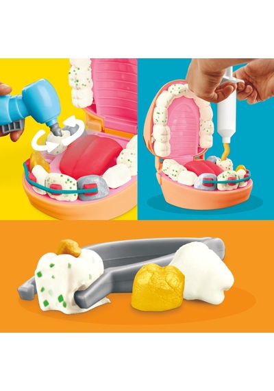 Play-doh Drill 'n Fill Diş Hekimi Oyun Hamuru Seti, 3 Yaş Ve Üzer Çok Renkli