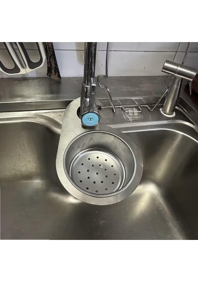 Promosyonca Paslanmaz Çelik Evye Süzgeç Sepeti, Lavabo İçi Yemek