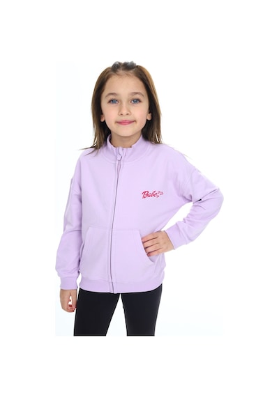 Toontoy Kız Çocuk Baskılı Hırka Lila