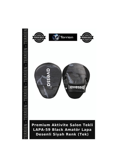 Premium Aktivite Salon Tekli Lapa-59 Black Amatör Lapa Desenli Siyah Renk Tek