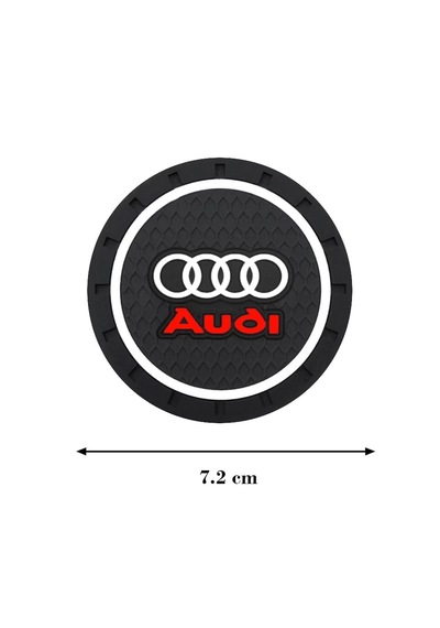 Siyah Silikon Bardak Altlığı Audi İle Uyumlu A1 A3 A4 A5 A6 Q5